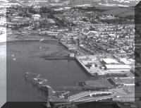 Pembroke Dock with Ferry Jetty, Gun Tower and Front Street